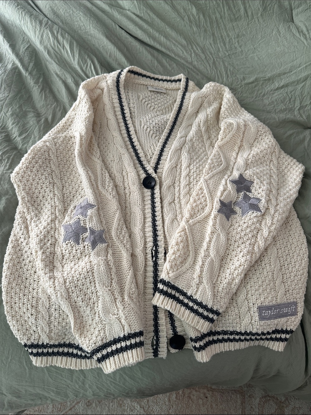 Taylor Swift folklore cardigan bought in the 2025 drop. Worn once